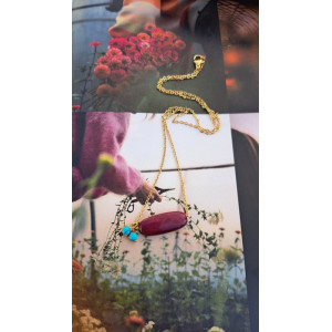 Collier Téa - grenat