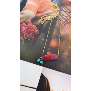 Collier Téa - grenat