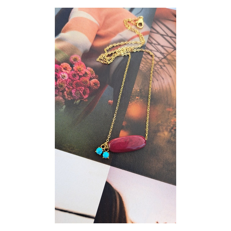 Collier Téa - grenat
