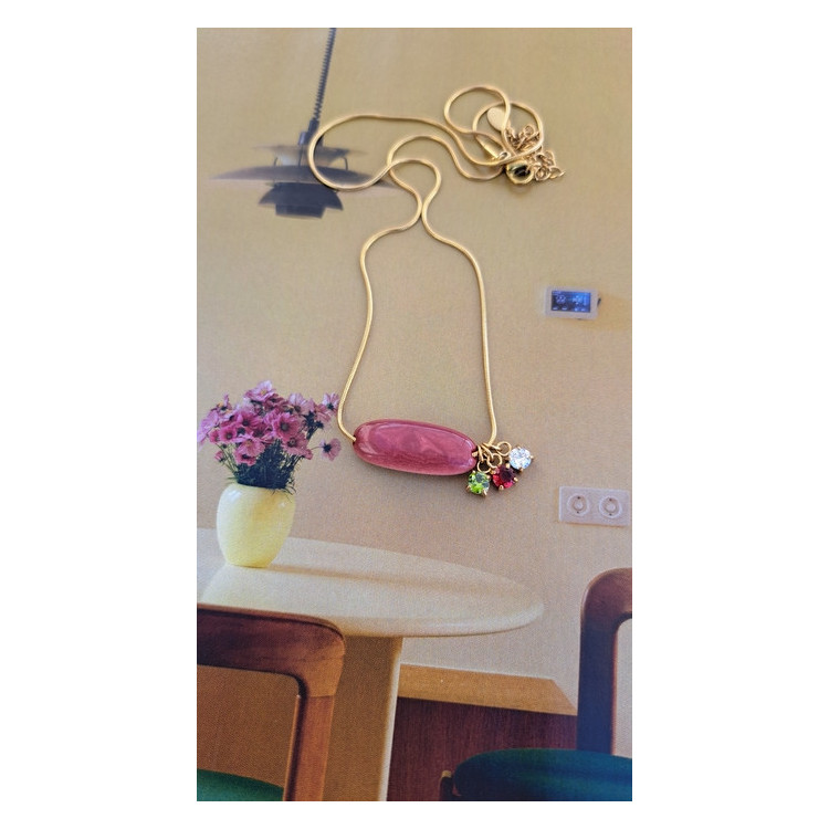 Collier Téa - vieux rose