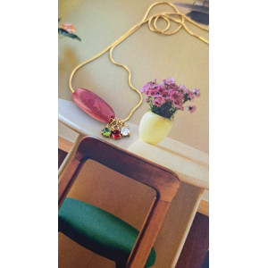 Collier Téa - vieux rose