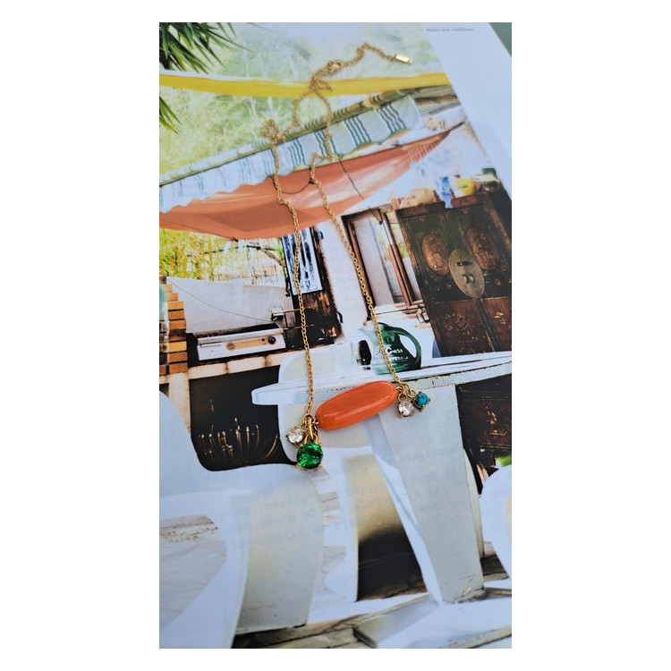 Collier Téa - tangerine