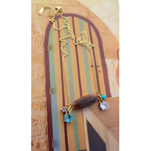 Collier Téa - chocolat