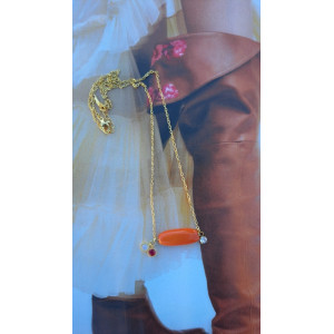 Collier Téa - tangerine