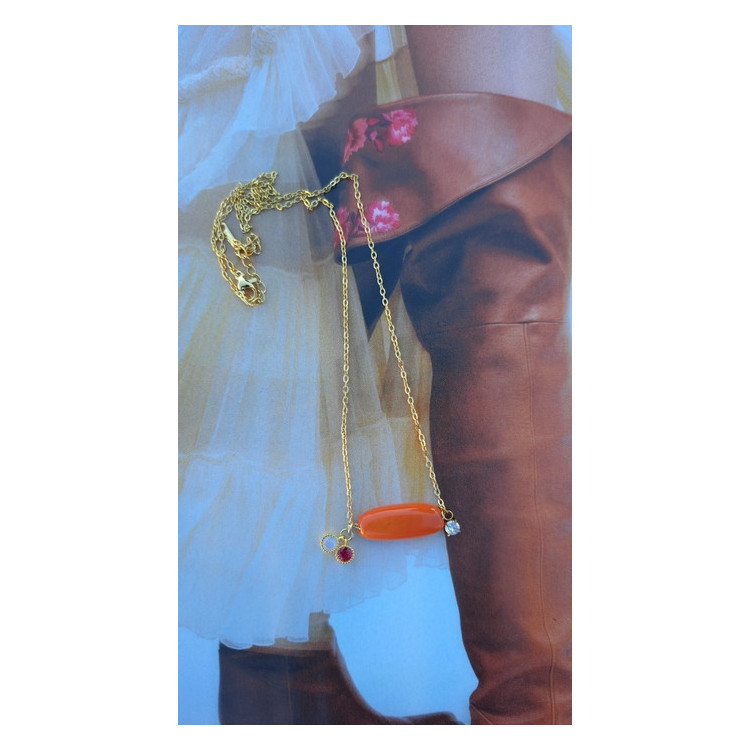 Collier Téa - tangerine