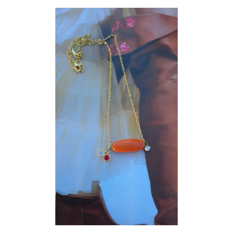 Collier Téa - tangerine