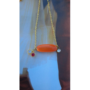 Collier Téa - tangerine