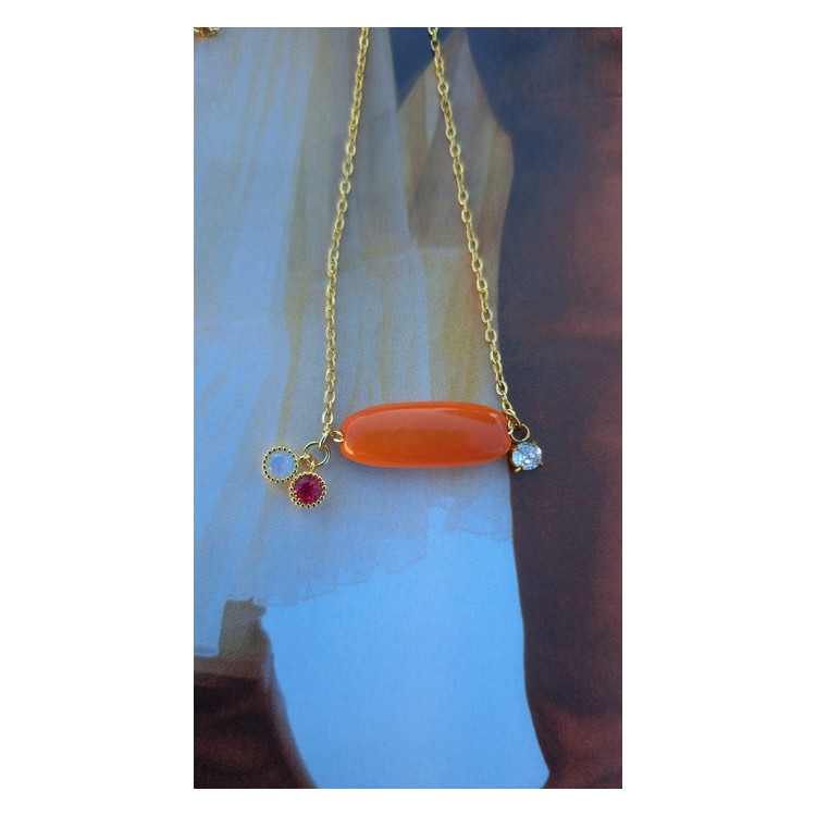 Collier Téa - tangerine