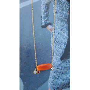 Collier Téa - tangerine