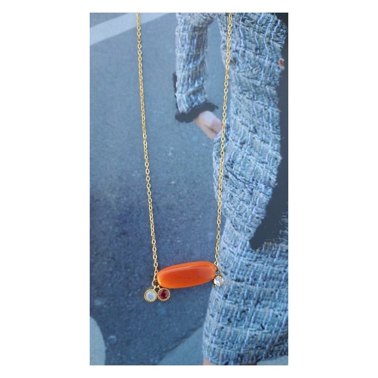Collier Téa - tangerine
