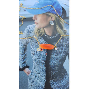 Collier Téa - tangerine