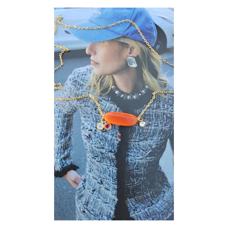 Collier Téa - tangerine