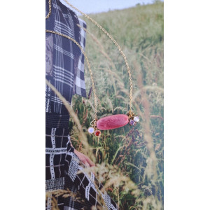 Collier Téa - vieux rose