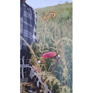 Collier Téa - vieux rose