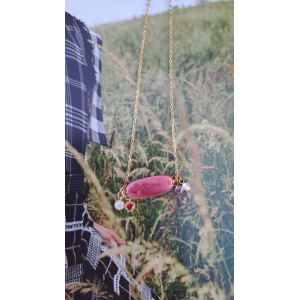 Collier Téa - vieux rose