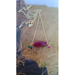 Collier Téa - grenat
