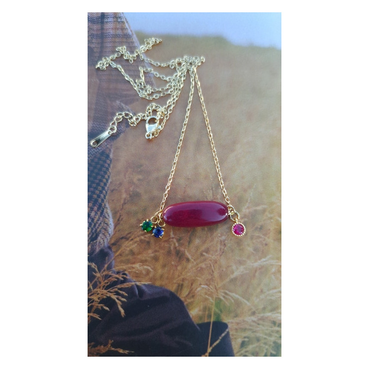Collier Téa - grenat