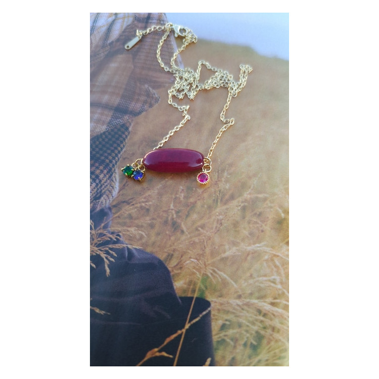 Collier Téa - grenat