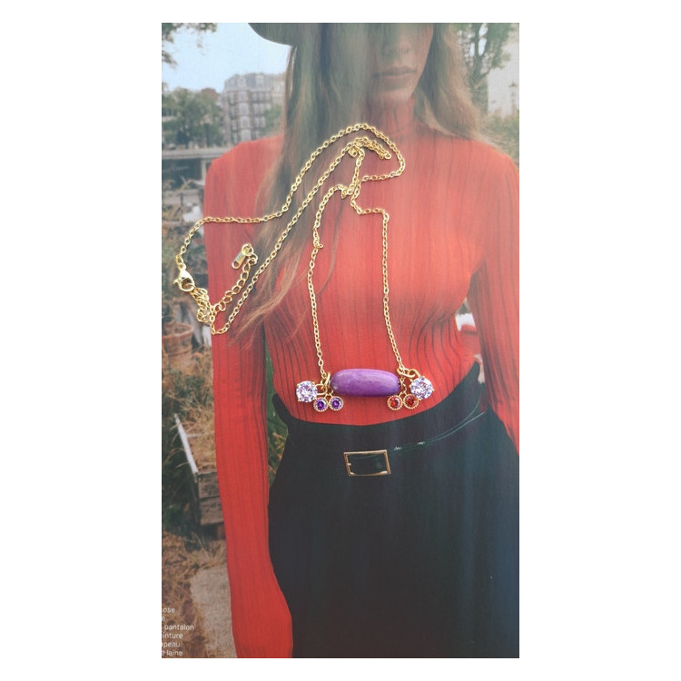 Collier Téa - figue