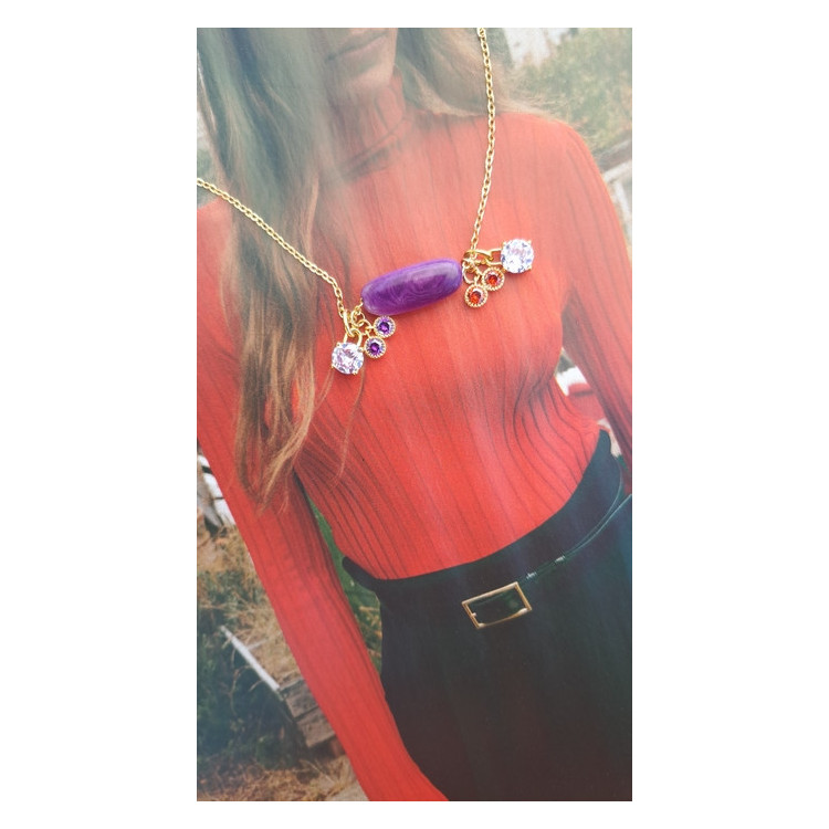 Collier Téa - figue