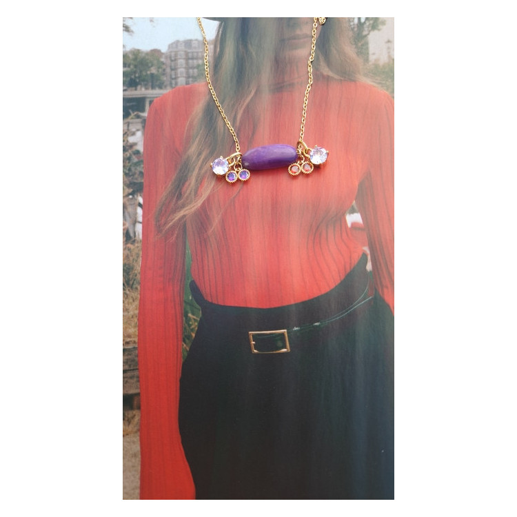 Collier Téa - figue