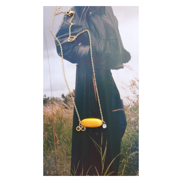 Collier Téa - miel