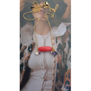 Collier Téa - tomate