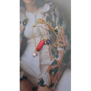 Collier Téa - tomate