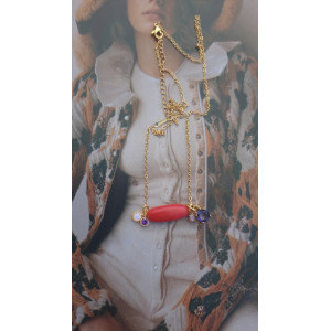 Collier Téa - tomate