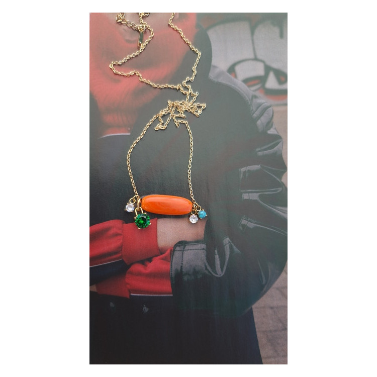 Collier Téa - tangerine