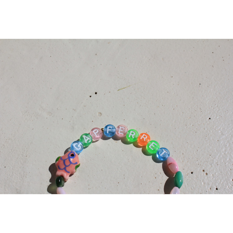 Bracelet Cap Ferret rose