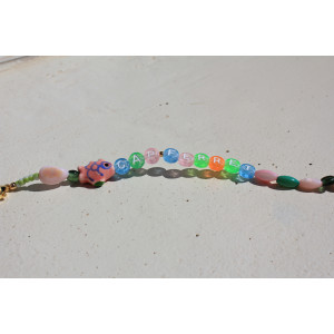 Bracelet Cap Ferret rose
