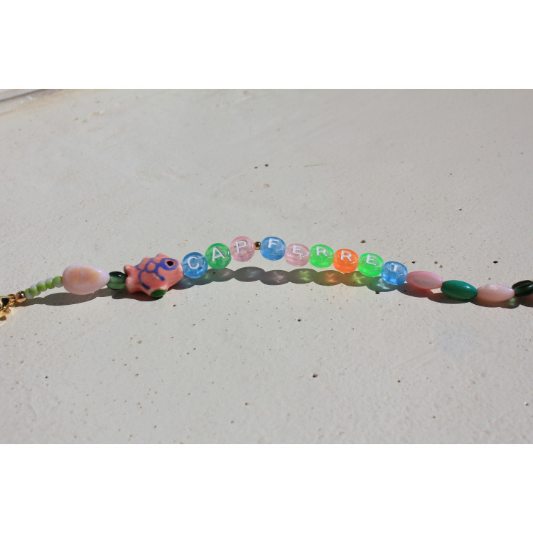 Bracelet Cap Ferret rose