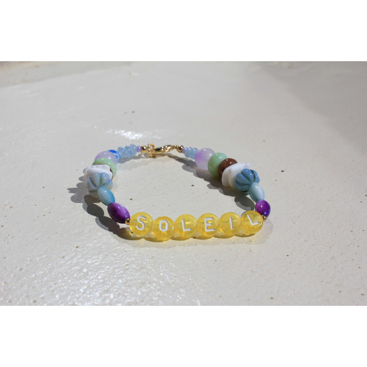 Bracelet Soleil jaune