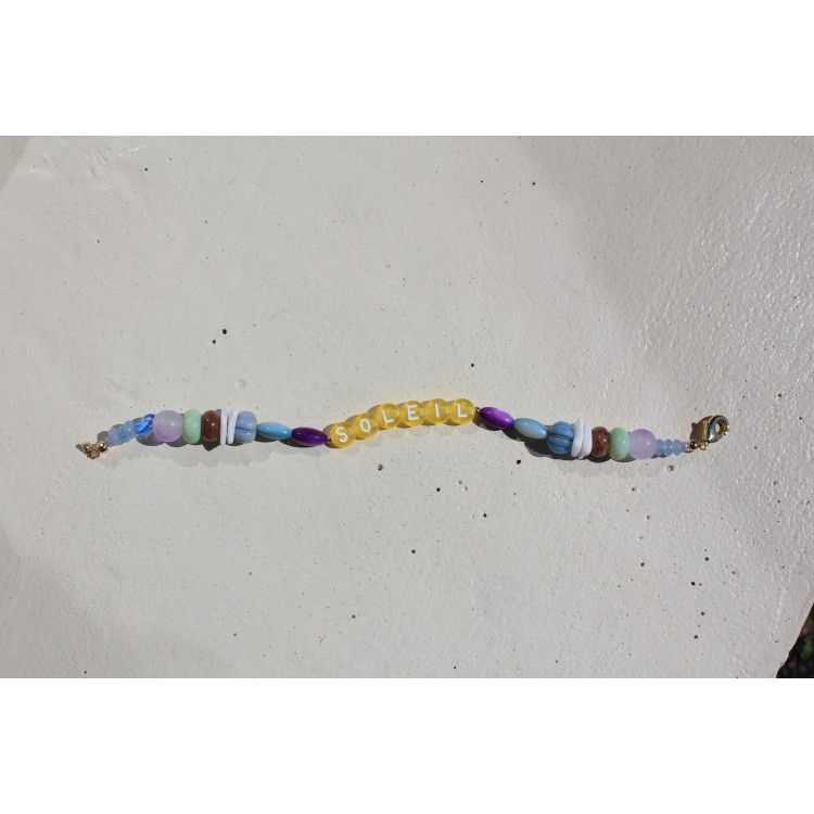 Bracelet Soleil jaune
