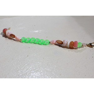 Bracelet Soleil vert fluo