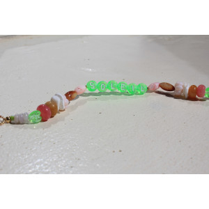 Bracelet Soleil vert fluo