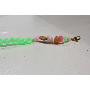 Bracelet Soleil vert fluo