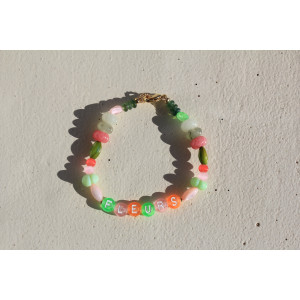 Bracelet Fleurs vert