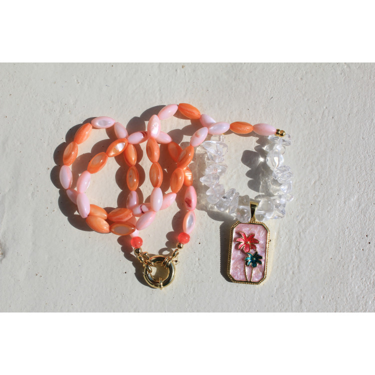 Collier Cancùn rose