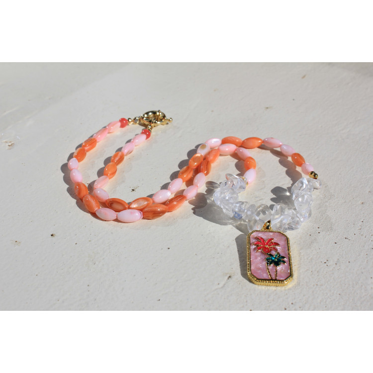 Collier Cancùn rose