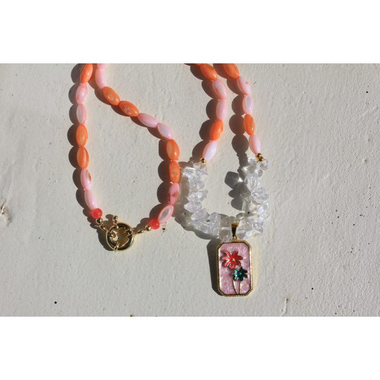 Collier Cancùn rose