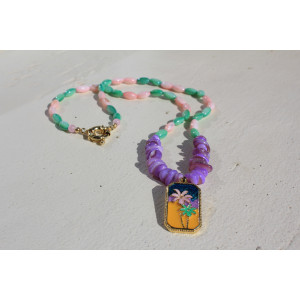 Collier Cancùn jaune