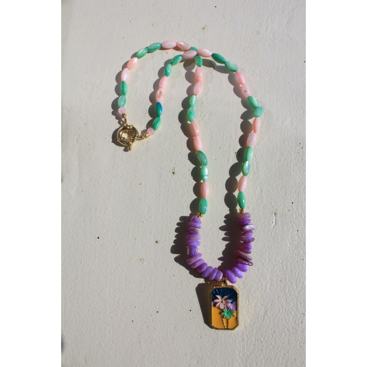 Collier Cancùn jaune
