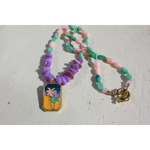 Collier Cancùn jaune
