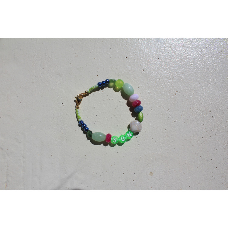 Bracelet Sun vert fluo
