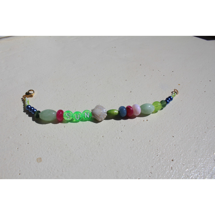 Bracelet Sun vert fluo