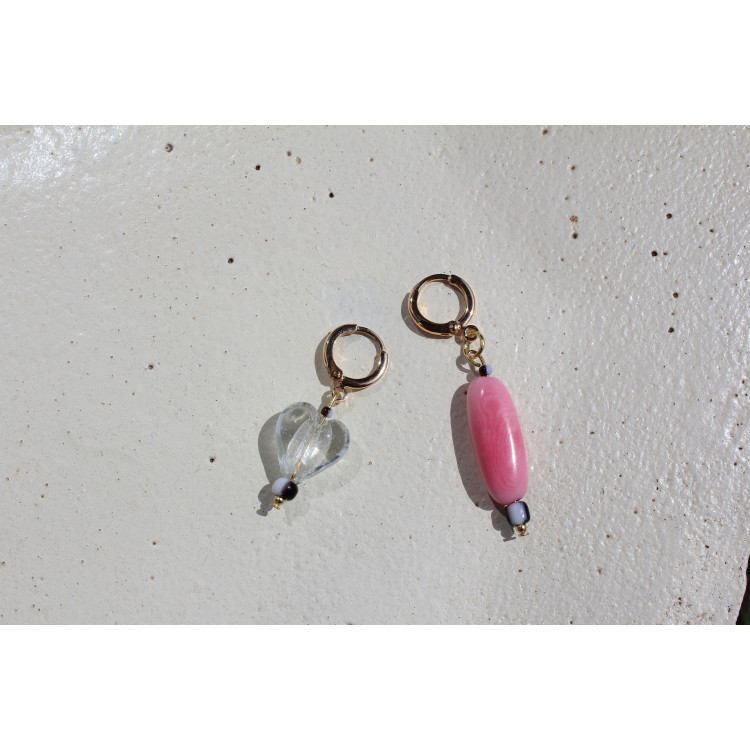 Boucles d'oreilles Paloma cœur