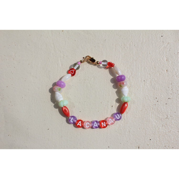Bracelet Lacanau rouge