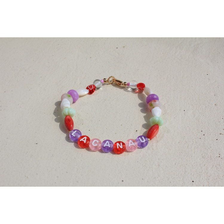Bracelet Lacanau rouge